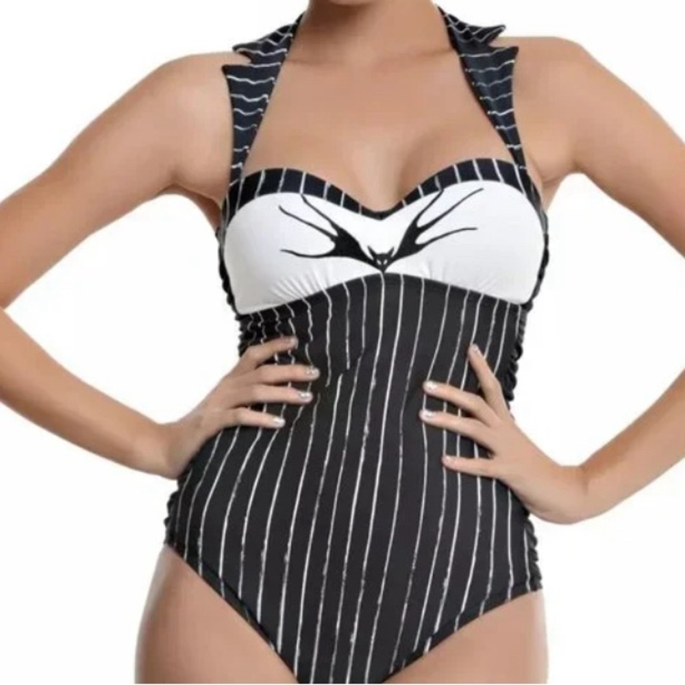Hot Topic Jack Skellington Swim Suit
